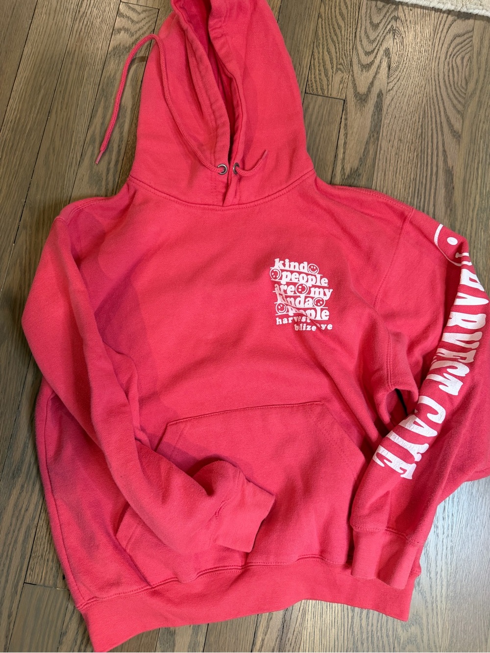 CO Bright Pink Classic Hoodie with White Label